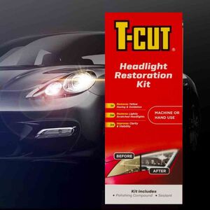 英國T-CUT大燈拋光修復鍍膜組 大燈泛黃 大燈黃化 大燈霧化 車燈黃化 車燈霧化 頭燈霧化 大燈拋光