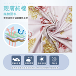 FITNESS 精梳棉雙人鋪棉兩用被套-嫚花沁語-粉, , large