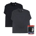 FILA女冬日暖感立領長袖, , large