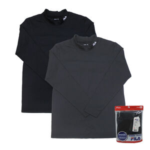 FILA女冬日暖感立領長袖-L(顏色隨機出貨)