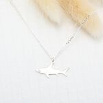 【Angel & Me】Cute Shark s925 sterling silver necklace Valentine Day Birthday gift, , large