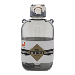 扁型彈蓋水壺-750ml-淺灰-2支