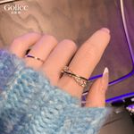 【Gulicc 】古莉可 戒指 韓國時尚微鑲交叉食指戒, , large
