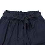 KINGO-女大尺碼-鬆緊腰 牛仔寬褲-丈青-444308, , large