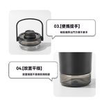 【H&R安室家】304不鏽鋼提把保溫杯(帶茶倉)650ml(H87), , large