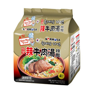 KORMOSA 辣牛肉湯麵(包) 110g x 4包