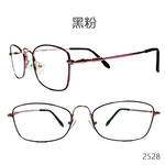 MR.TECH 米特克 UV400抗UV濾藍光眼鏡時尚男女中性大框平光眼鏡(文青橢圓金屬鏡框2528多色選) 黑銀, , large