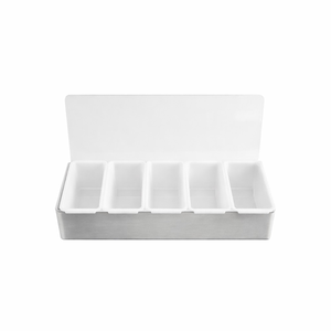 [巴果果]不鏽鋼五格調味料盒 吧台配料盒 可拆式內盒 餐飲商用BF-05-05