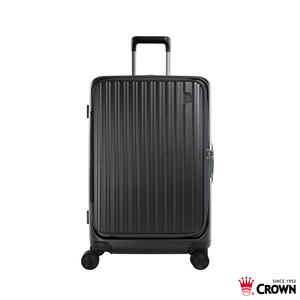 【CROWN BOXY】26吋上掀式行李箱-鐵灰色