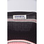 (S) hang ten棉質條紋黑色長袖上衣二手衣, , large