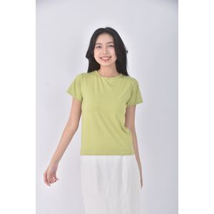 (S) approach韓牌質感草綠色短袖上衣二手衣