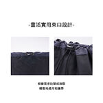 SOLIS 沉默馬蒂斯系列SOLUNA側背束口隨身小包-自由黑, , large