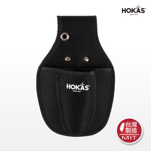 【HOKAS】S414三入工具袋 (剪定鋏 花剪 修枝剪刀 收納套 工具袋 工具套 腰包 加厚帆布 水電腰包)