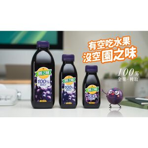 園之味100果汁-葡萄PET400ml※實際到貨效期約4天以上