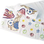 【PETER RABBIT 比得兔】純棉運動長巾301剪絨印花棉巾買一送一 (台灣MIT運動巾), 彼得兔印花, large