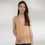 YOGA FLOW Chakra Flow(A) - 背後交叉圓領罩衫 - 赭石黃 Mineral Yellow, , large