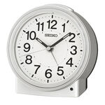 SEIKO 精工 滑動式秒針嗶嗶聲靜音貪睡鬧鐘 QHE199S, , large