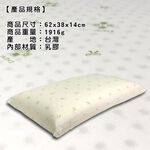 GS MALL 台灣製造 一入 蜂巢式透氣軟性乳膠枕 62x38cm 彈性枕 透氣枕 乳膠枕 軟性枕 枕頭 蜂巢枕, , large