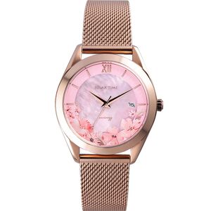 Relax Time wwiinngg 插畫家聯名花卉女錶-海棠輕夢/36mm 禮物 RT-106-02
