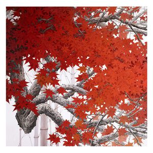 【御畫房】鴻運當頭 國家一級畫師手繪油畫80×80cm(VF-188)