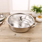 Seamless twin-side hot pot-34cm, , large