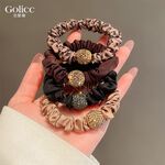 【Gulicc】古莉可 髮圈 高彈力 水鑽髮圈 4入裝, , large