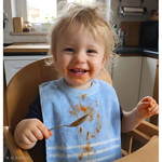 [Kaimei Cotton Industry] 12 pieces in a set, random, excellent, MIT made in Taiwan, skin-friendly, soft, pure cotton, absorbent children's bibs, solid color stripes, , large