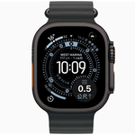 Apple Watch Ultra 3 LTE 49mm 黑色鈦金屬錶殼黑色海洋錶帶 M/L (2025) _ 台灣公司貨 ＋ 專用 (錶貼 & 錶套), , large