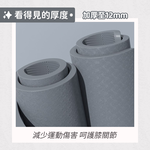 SGS certified, 12mm thickened shock-absorbing jump rope mat, super slow jogging mat, 12mm thickened/grey, , large