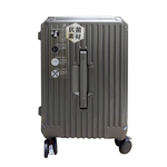 【B&B幸福雜貨】杯架+充電行李箱送保護套20吋（鐵灰色）CG90335A16-09, , large