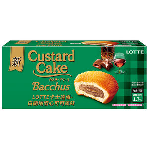 LOTTE 卡士達派-白蘭地酒心可可風味(6顆)