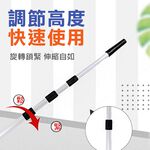 【台灣現貨】滾筒刷伸縮桿 鋁合金 多款規格 延長桿 加長桿 油漆 天花板塗刷 地板防水漆塗刷, , large