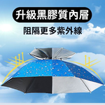 解放雙手【頭戴雨傘帽】擋雨 防曬 讓你能做更多事 戶外工作 打掃環境 工地 農業 水產 旅遊 釣魚 遮陽 外出 發傳單, , large