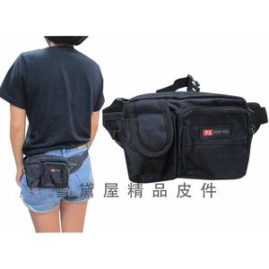 ~雪黛屋~F2 1809 腰包防水布材質 小型腰包 外出 休閒 運動 上班 上課 出外旅行防竊到貼身腰包 (
