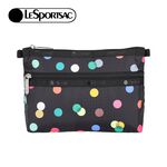 |快速出貨|Lesportsac Cosmetic Clutch 雙層拉鍊收納化妝包/ 圓點漂浮氣球 黑色, , large