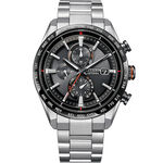 CITIZEN 星辰 鈦金屬 光動能電波萬年曆計時手錶 AT8189-61E, , large
