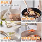 【禾統】食品級矽膠廚具14件組/卡其色/食品級矽膠 (料理用具 矽膠廚具 湯勺 鍋鏟), 卡其色, large