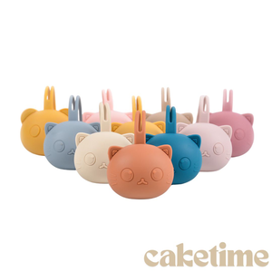 2 Pack Silicone Pacifier Holder Case, BPA Free Newborn Baby Pacifiers Silicone Pouch