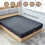 台灣製【藤原傢俬★捲包床】黑豆腐全透氣硬式獨立筒捲包床-偏硬, , large