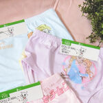 [Kaimei Cotton Industry] 6-piece set, random, excellent, boutique, elastic Lycra cotton, comfortable, breathable, children's (four-corner) underwear, girls' pure cotton underwear, , large