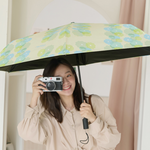 【rento】UV Protection Automatic Umbrella with Black Coating – Dotted Blossom, , large