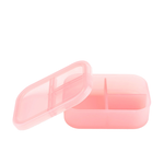 Bumkins 矽膠分格便當盒-果凍粉, 果凍粉, large