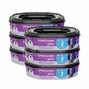 【倆寶貝精品館】加拿大Litter Genie 第四代貓咪鎖便桶 多層鎖臭塑膠袋匣(八角形)ｘ6入▲有專利正品，才能鎖住異味▲