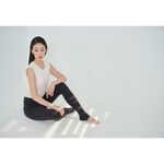YOGA FLOW Twist Hem Shirt - 微透腰擺抓皺罩衫 - 香草白 White, , large