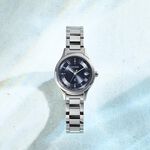 CITIZEN 星辰 XC 輕奢光 深邃藍 超級鈦 光動能電波女錶 ES9490-61L, , large