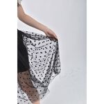 (L) 紡紗點點黑色長裙二手衣, , large