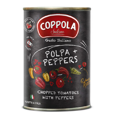 Coppola 甜椒切丁番茄基底醬(無鹽) 400g