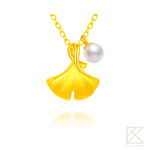 【TLH】黃金墜項鍊 純金999多選 月光珍語 約重0.02錢&plusmn;0.01, , large