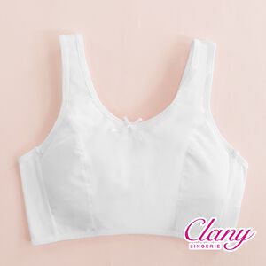 可蘭霓Clany 無痕透氣無鋼圈無感少女S-Q/2XL成長型內衣 6988-22 白 胸衣學生背心涼感台灣製加大尺碼
