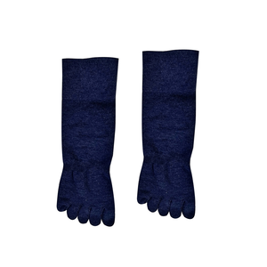 [Kaimei Cotton Industry] 2 pairs set Japanese silver ion wide-mouth five-toe socks deodorizing and antibacterial functional socks seamless one-piece knitting method